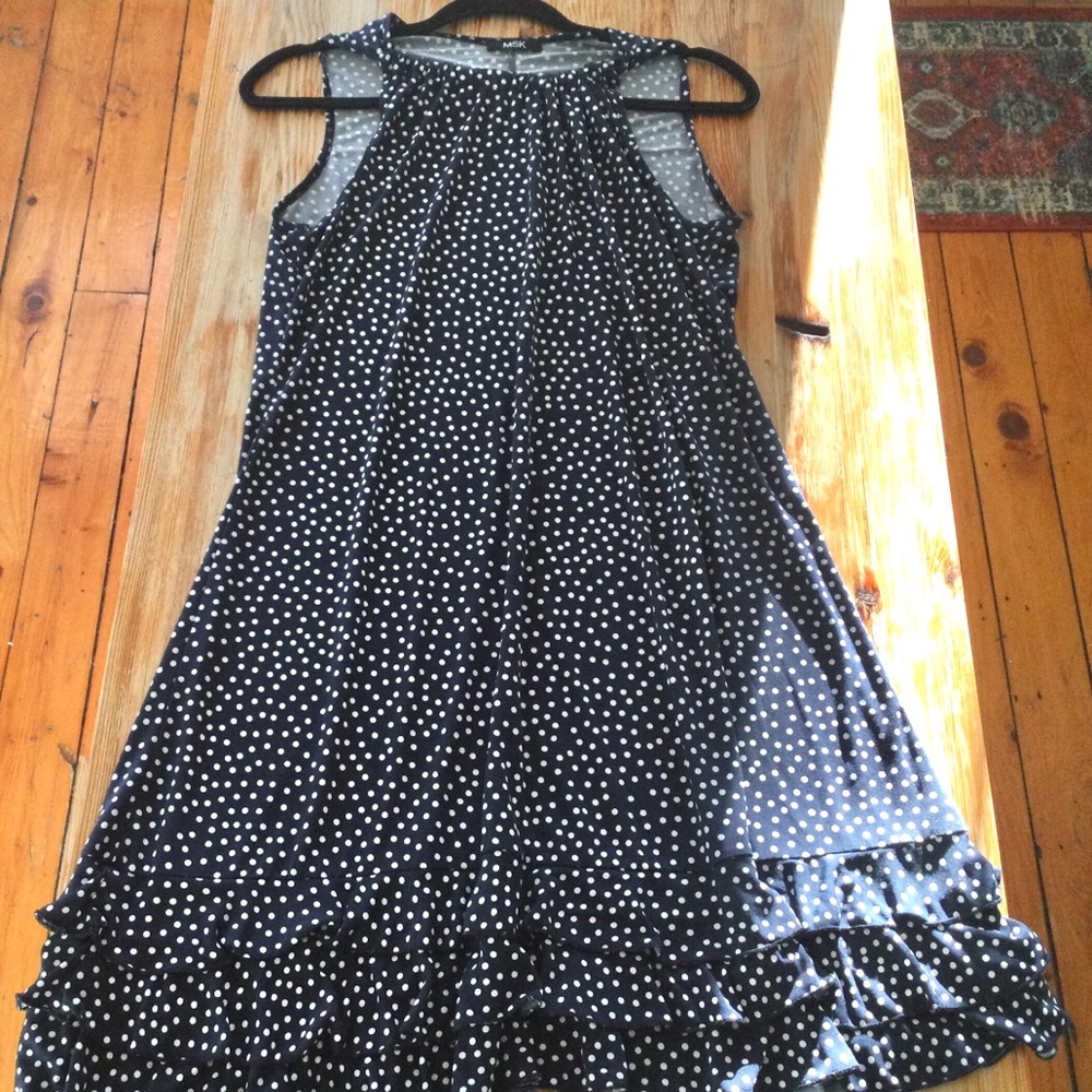 Cute Mini Polka Dot Sleeveless Dress